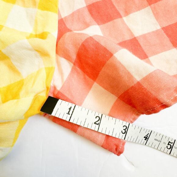 Farm Rio Anthropologie Gingham Contrast Romper - Picture 15 of 16